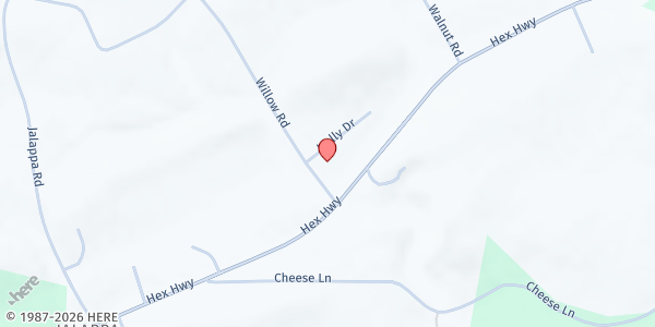 Map showing Hamburg SDA Church at 22 Willow Rd, Hamburg, PA