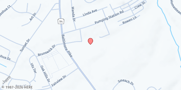 Map showing Captivate Community Church at 71 Pumping Station Rd., Hanover, PA