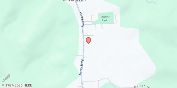 Map showing Southwest Butler Food Cupboard at 557 Perry Hwy, Harmony, PA