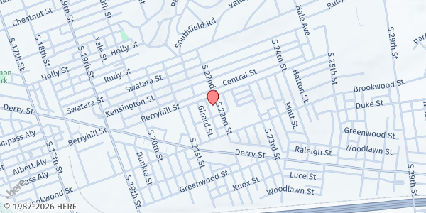 Map showing All You Can at 522 S 22nd St UNIT B, Harrisburg, PA
