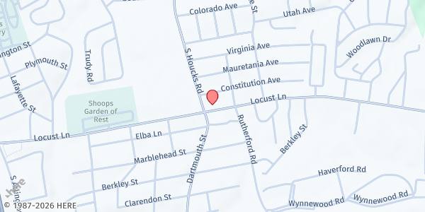 Map showing Cupboard At Calvary at 4700 Locust Ln., Harrisburg, PA