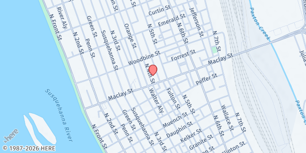 Map showing Kingdom Embassy at 2111 N 4th St, Harrisburg, PA