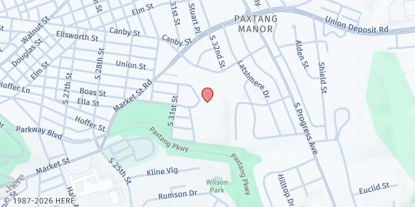 Map showing LHM Social Services Foundation at 3251 Butler St, Harrisburg, PA