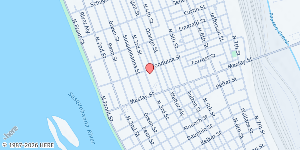 Map showing Our Lady Of The Blessed Sacrament at 2121 N 3rd St, Harrisburg, PA