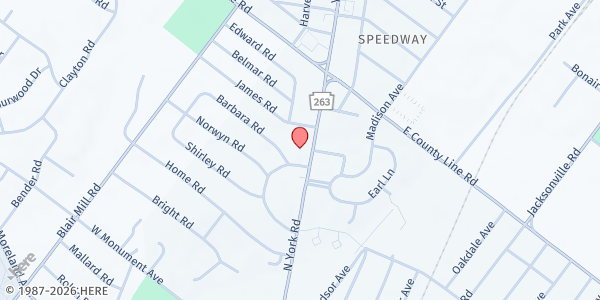 Map showing The Food Pantry At Saint John's Lutheran at 505 N York Rd, Hatboro, PA