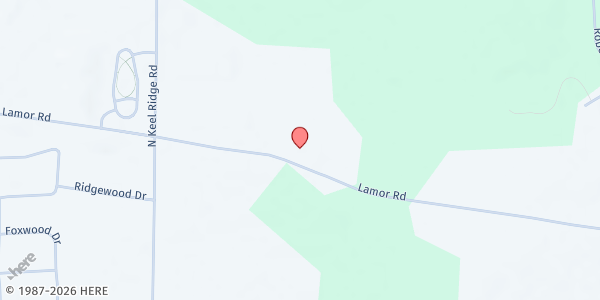 Map showing Grace Chapel Community Church at 4075 Lamor Rd, Hermitage, PA