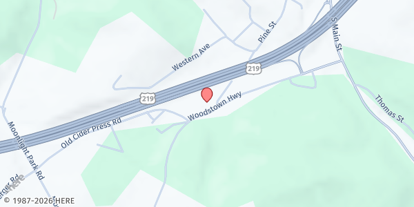 Map showing St. Francis Caring & Sharing at 107 Stevens Ln., Hollsopple, PA