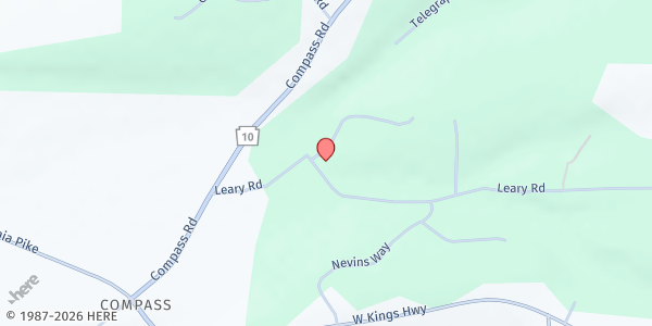 Map showing Blessing House at 197 Leary Rd., Honey Brook, PA