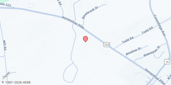 Map showing Honey Brook Food Pantry at 5064 Horseshoe Pike, Honey Brook, PA
