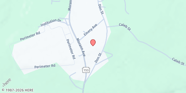 Map showing Houtzdale at 76 Emery Ave, Houtzdale, PA