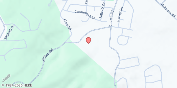 Map showing Hershey Free Church at 330 Hilltop Rd., Hummelstown, PA