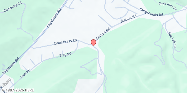 Map showing Oasis of Love Church - Huntingdon at 10991 Station Rd., Huntingdon, PA