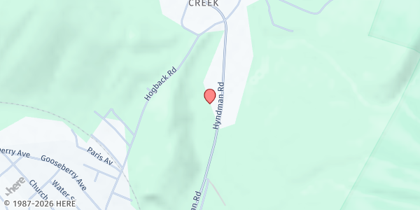 Map showing Hyndman Food Pantry at 4303 Hyndman Rd, Hyndman, PA