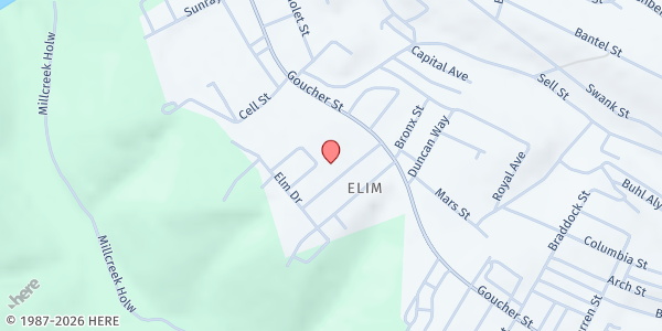 Map showing St. Clement Church Food Pantry at 114 Lindberg Ave., Johnstown, PA