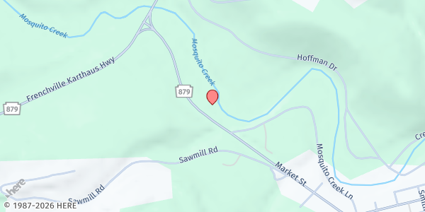 Map showing Karthaus Area Food Pantry at 367 Market Street, Karthaus, PA