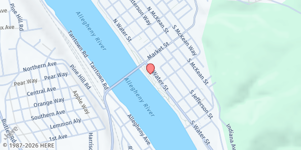 Map showing Armstrong County Community Action Agency at Armstrong County Community Action Agency, Kittanning, PA