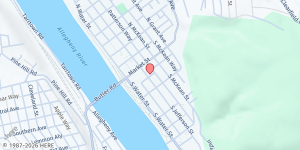 Map showing Connections of Armstrong County at 140 S Jefferson St, Kittanning, PA