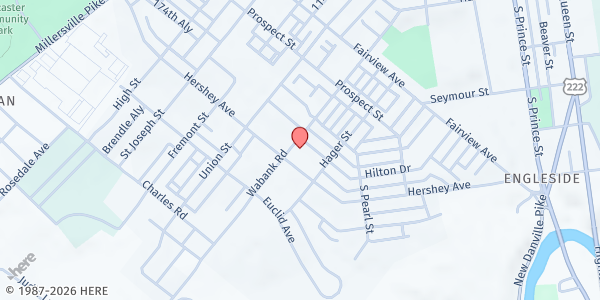 Map showing Bright Side Opportunities Center at 515 Hershey Ave, Lancaster, PA