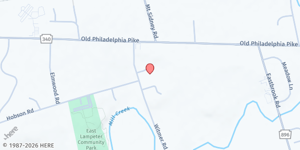 Map showing Conestoga Valley Christian Community Services at 2420 Gehman Ln, Lancaster, PA