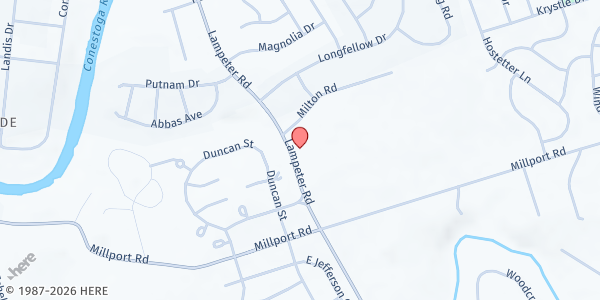 Map showing Mission Food Pantry at 651 Lampeter Rd, Lancaster, PA