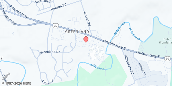 Map showing Parish Resource Center at 2160 Lincoln Hwy E #18, Lancaster, PA