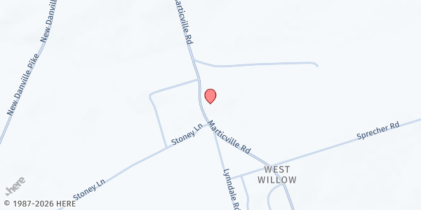 Map showing The Loft Community Partnership New Danville Pop Up Pantry at 103 Marticville Rd, Lancaster, PA