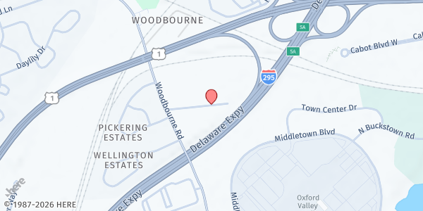 Map showing Family Service Association of Bucks County at 4 Cornerstone Dr, Langhorne, PA