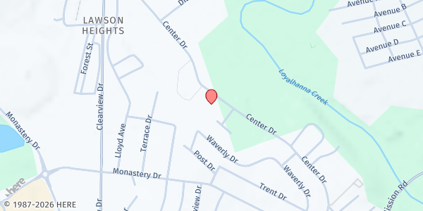Map showing Westmoreland Community Action at 5103 Center Dr, Latrobe, PA