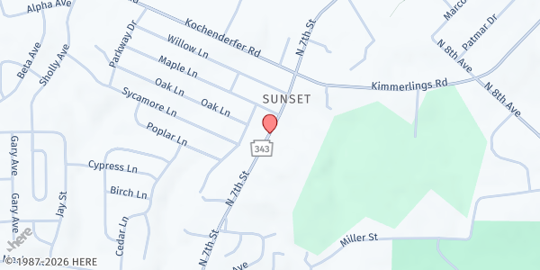 Map showing Power Packs Project - Lebanon at 1660 N 7th St, Lebanon, PA