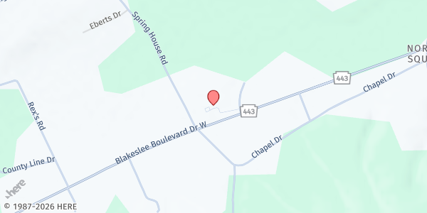 Map showing Christ Evangelical Free Church at 2420 Blakeslee Blvd Dr W, Lehighton, PA