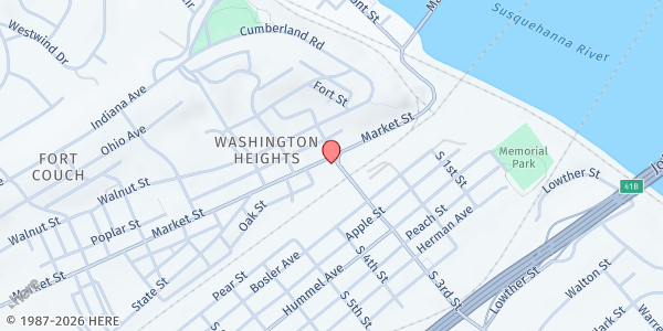 Map showing Jft Lemoyne at 300 Market St, Lemoyne, PA