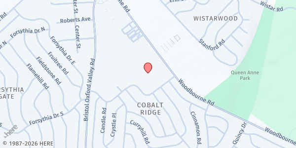 Map showing Emergency Relief Association of Lower Bucks County - Food Distribution Center at 1700 Woodbourne Rd, Levittown, PA