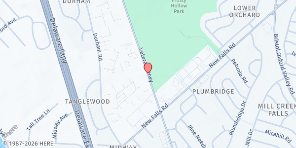 Map showing Operation Pathways at Foxwood Manor at 2180 Veterans Hwy., Levittown, PA