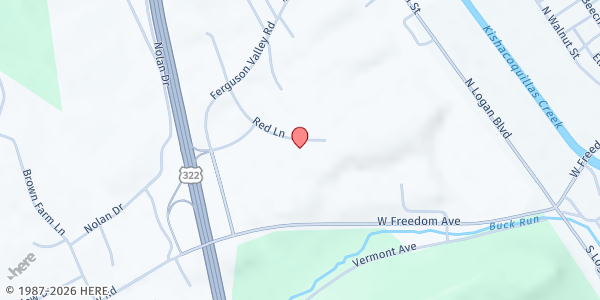 Map showing Fresh Food Farmacy - Lewistown at 106 Derry Hts Blvd, Lewistown, PA