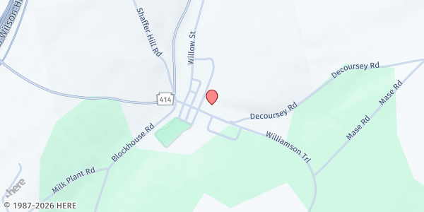 Map showing Liberty Area Food Pantry at 4478 Williamson Trail, Liberty, PA