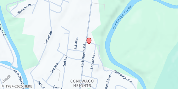 Map showing Ambassadors Bible Chapel at 3000 York Haven Rd., Manchester, PA