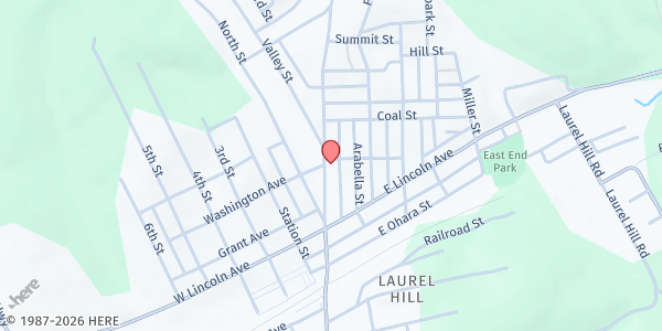 Map showing McDonald Food Pantry at 151 School St, McDonald, PA