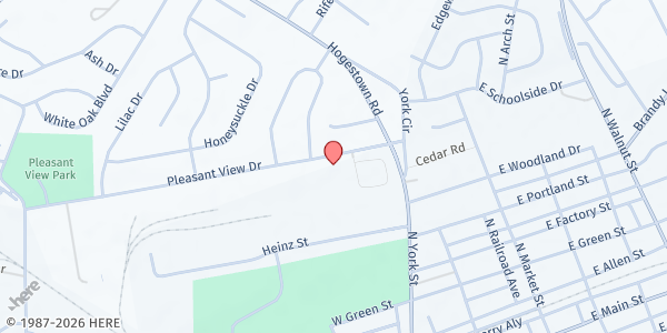 Map showing Mission Central at 5 Pleasant View Dr, Mechanicsburg, PA