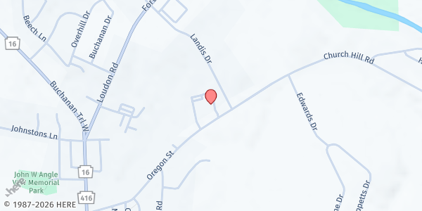 Map showing My Neighbor's Bounty at 11427 Church Hill Rd SUITE A, Mercersburg, PA