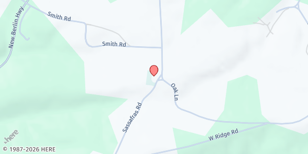 Map showing Hummels Church at 427 Sassafras Rd., Middleburg, PA