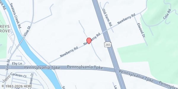 Map showing Fountain Of Life Ministries at 290 Newberry Rd, Middletown, PA