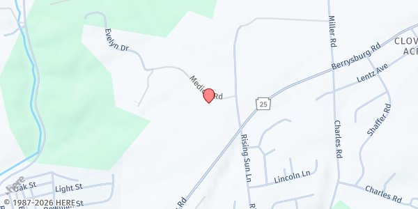 Map showing Grace United Methodist Church at 982 Medical Rd., Millersburg, PA