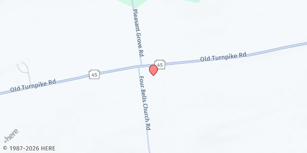 Map showing Christ's United Lutheran Church at 13765 Old Turnpike Rd., Millmont, PA