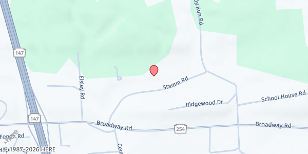 Map showing Christ Wesleyan Church at 363 Stamm Rd, Milton, PA