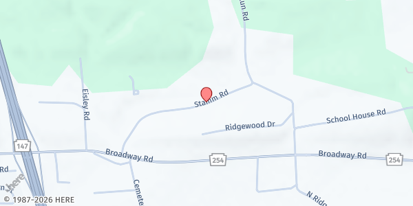 Map showing Christ Wesleyan Church Food Pantry - Food Distribution Center at 363 Stamm Rd, Milton, PA