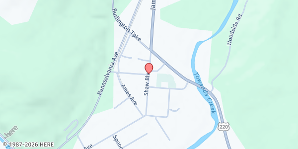 Map showing Serve at 22 CHIOLA LANE, Monroe, PA