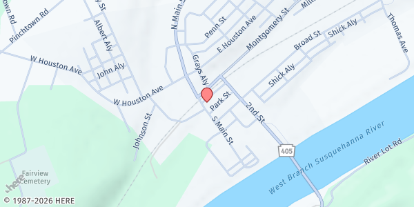 Map showing Footprints of Montgomery at 71 Bower St. Ext., Montgomery, PA