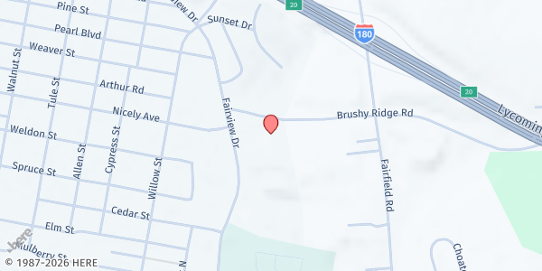 Map showing Faith UMC - Harvest of Hope at 700 Fairview Dr., Montoursville, PA