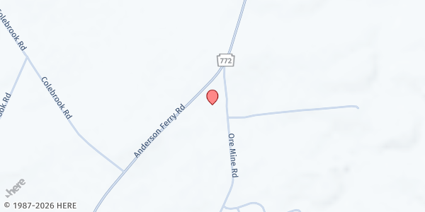 Map showing Faith Outreach Center at 475 Anderson Ferry Rd., Mount Joy, PA