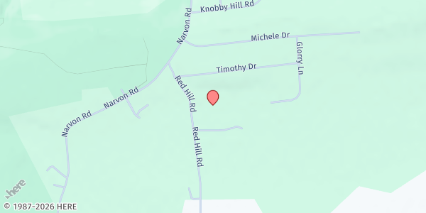 Map showing Good News Outreach at 895 RED HILL ROAD, Narvon, PA